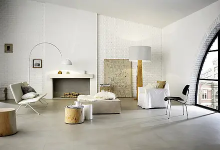 Effect concrete, Color beige, Background tile, Unglazed porcelain stoneware, 60x120 cm, Finish matte